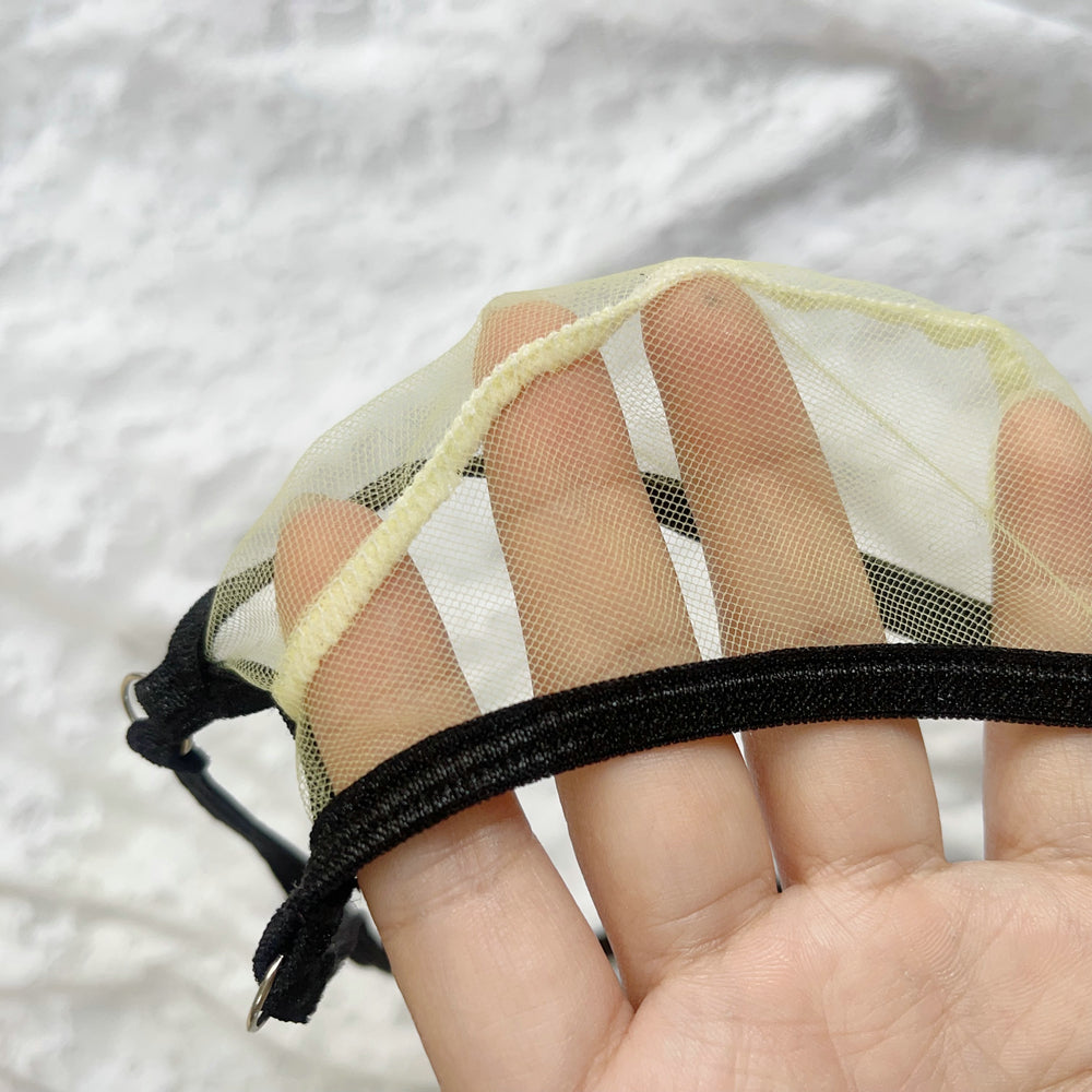 Men's See-Through Gstring Candy Color Extreme Minimal Coverage Pouch Men See-thru Thong Underwear Sheer Mesh Tangas T-back