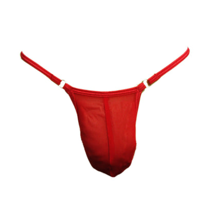 Men's See-Through Sheer Mesh Jockstrap Nude Feeling G-String Ultra-Elastic Transparent Men's Thong, Contour-Hugging Seamless Gay Micro Sexy Panties