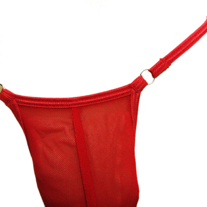Men's See-Through Sheer Mesh Jockstrap Nude Feeling G-String Ultra-Elastic Transparent Men's Thong, Contour-Hugging Seamless Gay Micro Sexy Panties