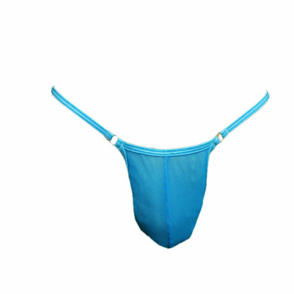 Men's See-Through Sheer Mesh Jockstrap Nude Feeling G-String Ultra-Elastic Transparent Men's Thong, Contour-Hugging Seamless Gay Micro Sexy Panties