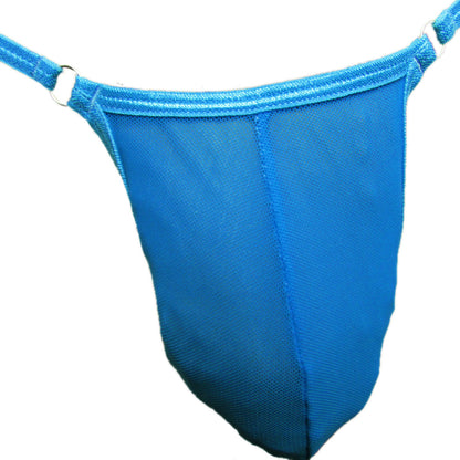 Men's See-Through Sheer Mesh Jockstrap Nude Feeling G-String Ultra-Elastic Transparent Men's Thong, Contour-Hugging Seamless Gay Micro Sexy Panties