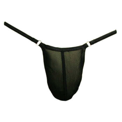 Men's See-Through Sheer Mesh Jockstrap Nude Feeling G-String Ultra-Elastic Transparent Men's Thong, Contour-Hugging Seamless Gay Micro Sexy Panties
