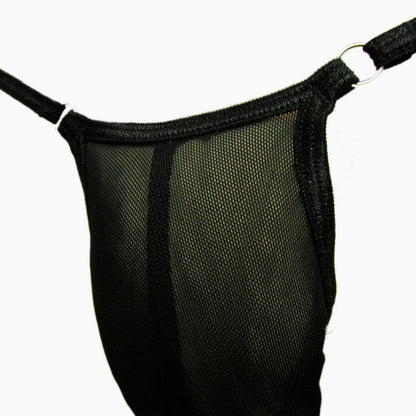 Men's See-Through Sheer Mesh Jockstrap Nude Feeling G-String Ultra-Elastic Transparent Men's Thong, Contour-Hugging Seamless Gay Micro Sexy Panties