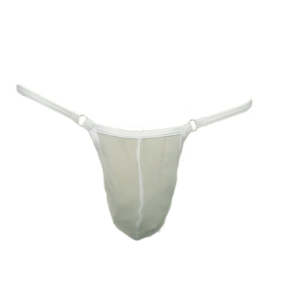 Men's See-Through Sheer Mesh Jockstrap Nude Feeling G-String Ultra-Elastic Transparent Men's Thong, Contour-Hugging Seamless Gay Micro Sexy Panties