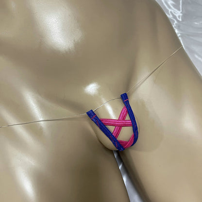 Cross Up Men Sexy Penis Thong Micro G String Gay Underwear Bandage Panties Invisible Waist Tback