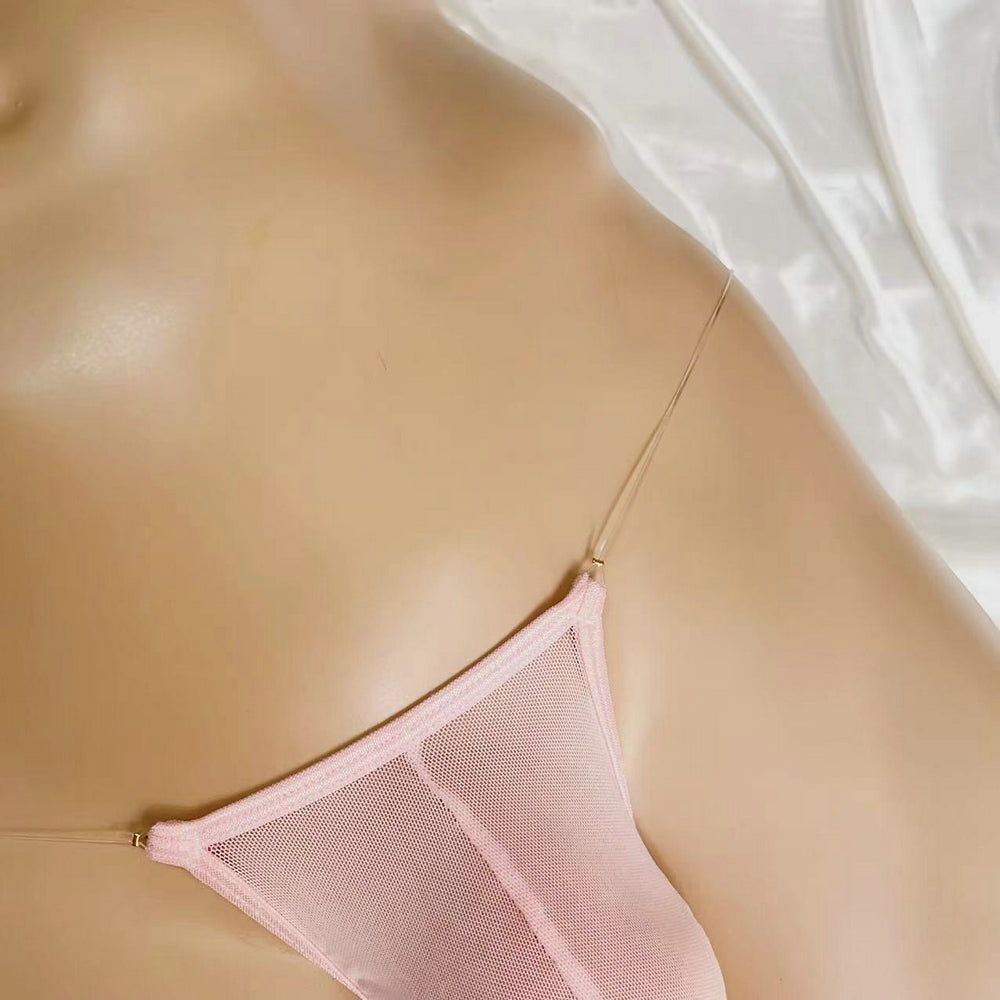 Ultra Soft Sheer Mesh Men G-string | Invisible Waistband & Large Bulge Pouch