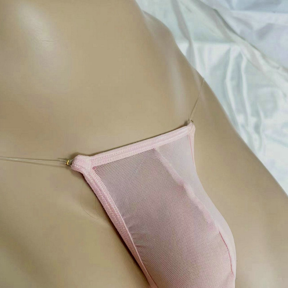 Ultra Soft Sheer Mesh Men G-string | Invisible Waistband & Large Bulge Pouch