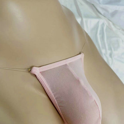 Ultra Soft Sheer Mesh Men G-string | Invisible Waistband & Large Bulge Pouch