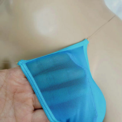 Ultra Soft Sheer Mesh Men G-string | Invisible Waistband & Large Bulge Pouch