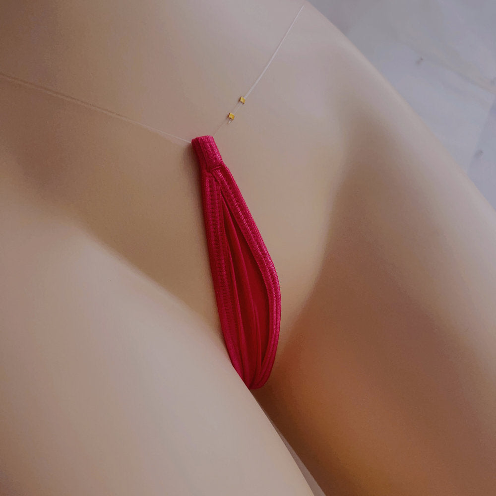 Womens Tear Drop Micro G-String Thongs Sheer Mini Bikini T-Back Bottoms Underwear